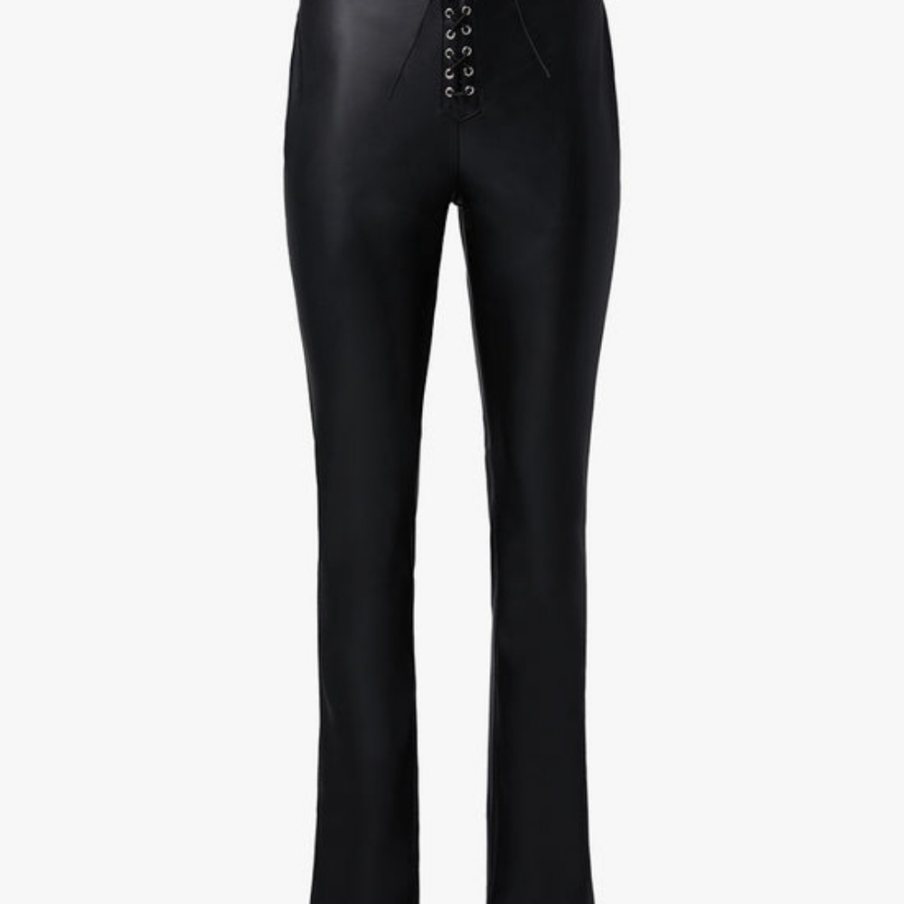 We Wore What Lace Front Vegan Leather Pant - Picture 4 of 7